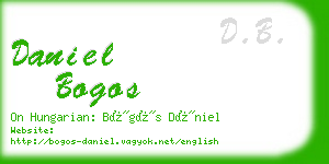 daniel bogos business card